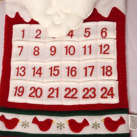 Advent Calendar 2007 Prima Creations Felt Santa Claus 21" x 11" Felt Christmas - Picture 5 of 6